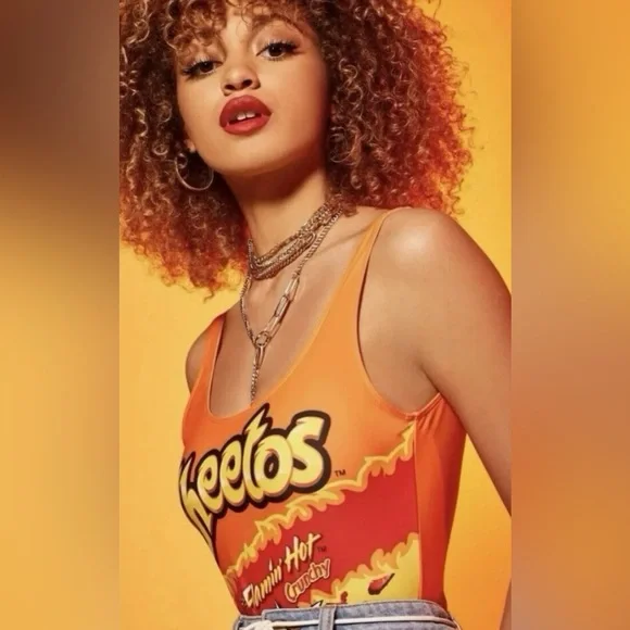 🔥Flamin’ Hot Cheetos Body Suit/Swimsuit - Size M🔥 - Picture 2 of 6